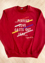 Load image into Gallery viewer, Women’s 1 John 4:18 Sweatshirt