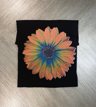 Load image into Gallery viewer, Orange Glitter Daisy