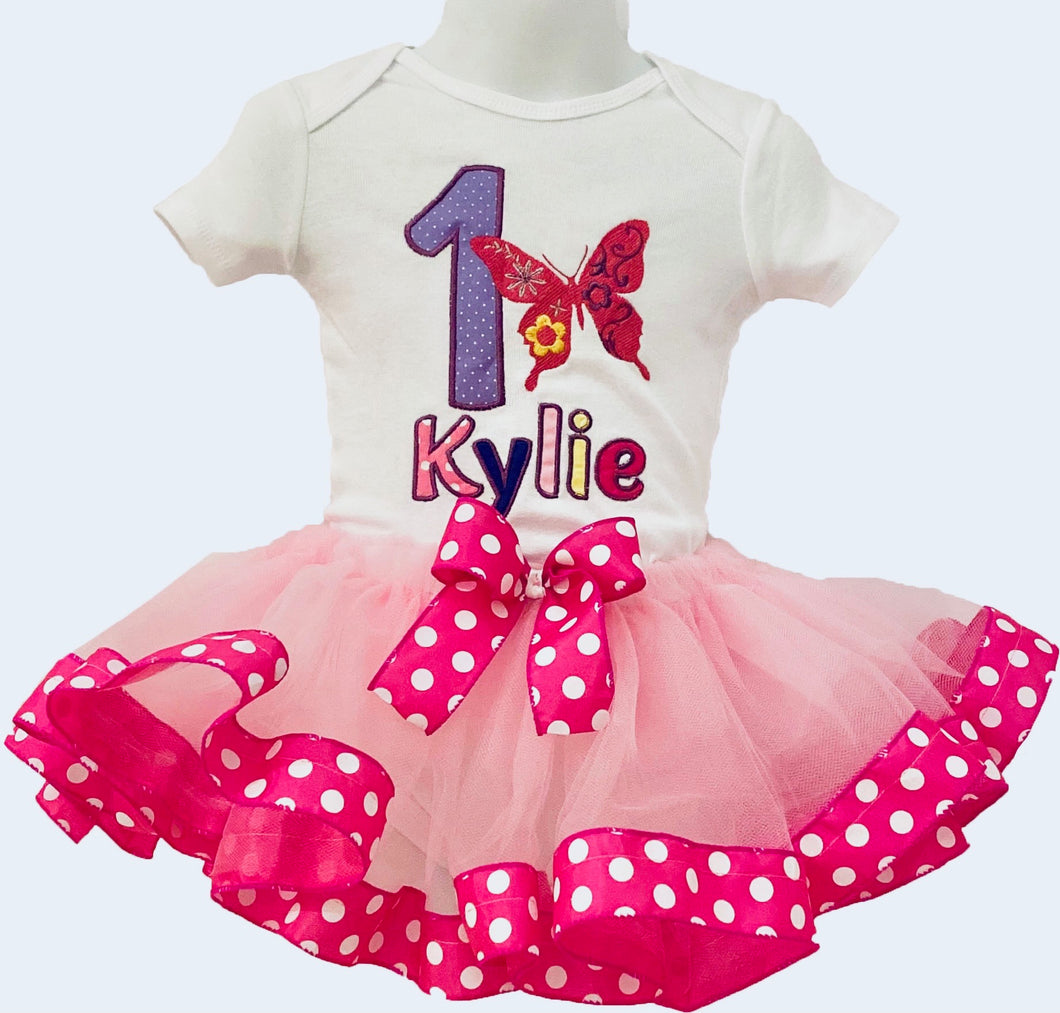 Girls Personalized Birthday Shirt and Tutu Set