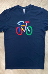 Men's Chunky Bicycle Embroidery Design Shirt
